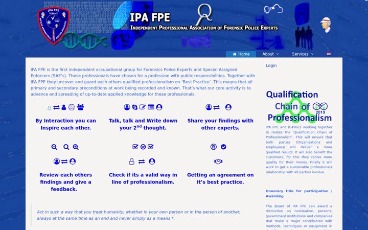 Screenshot of ipafpe.org