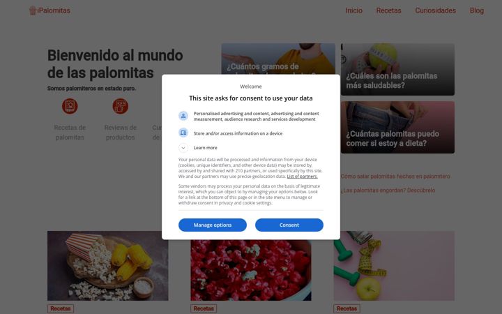 Screenshot of ipalomitas.com