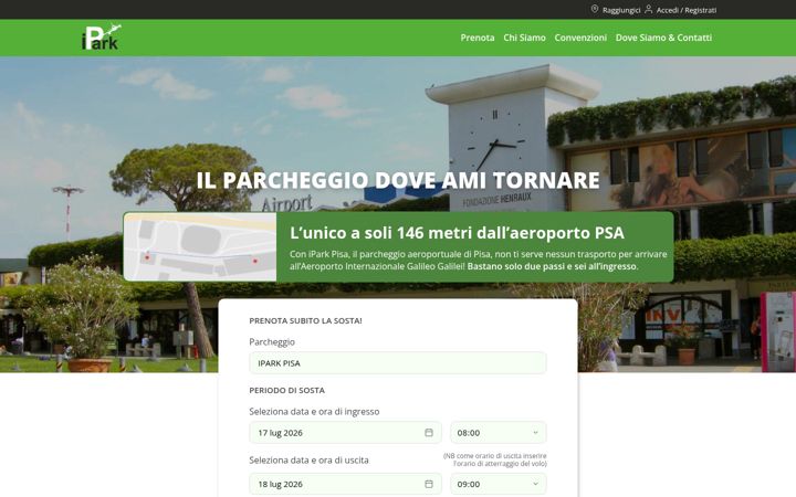 Screenshot of iparkpisa.it