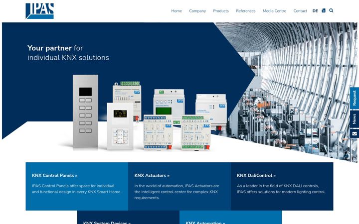 Screenshot of ipas-products.com