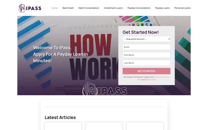 Screenshot of ipass.net