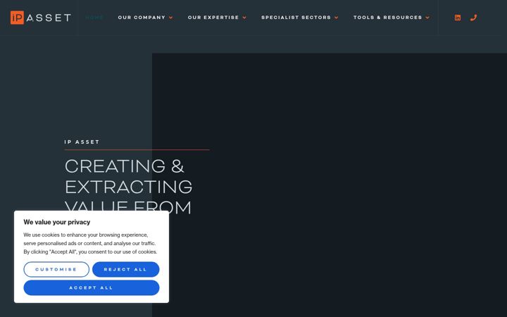 Screenshot of ipasset.com