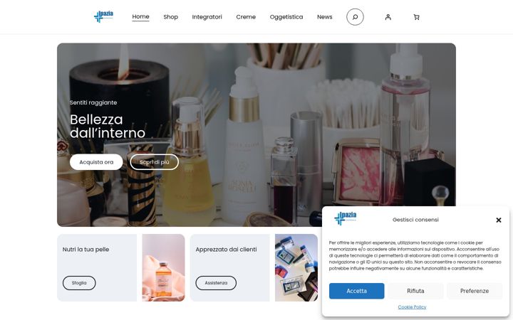 Screenshot of ipazia.eu