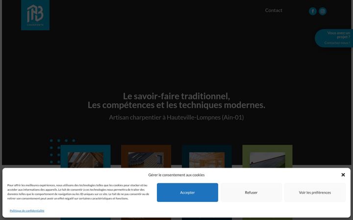 Screenshot of ipb-charpente.fr