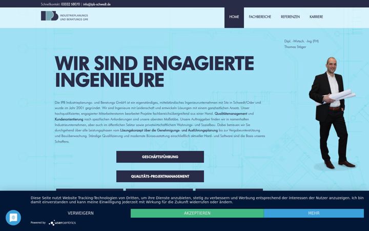 Screenshot of ipb-schwedt.de
