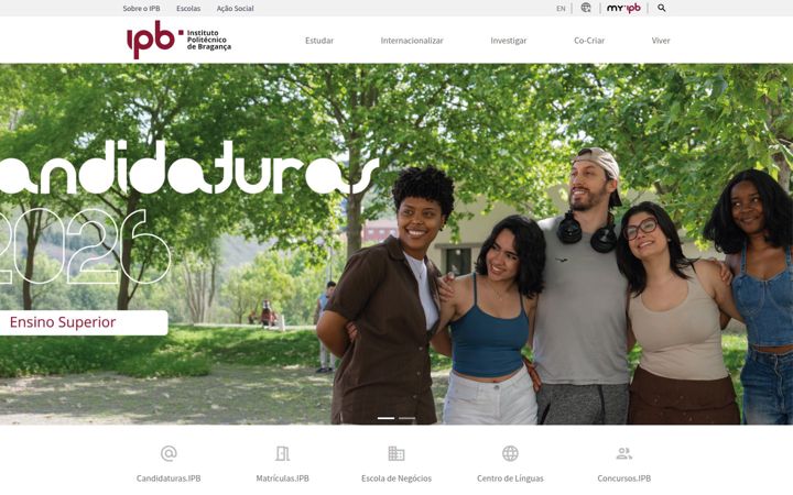 Screenshot of ipb.pt