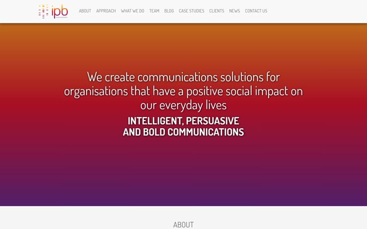 Screenshot of ipbcommunications.co.uk