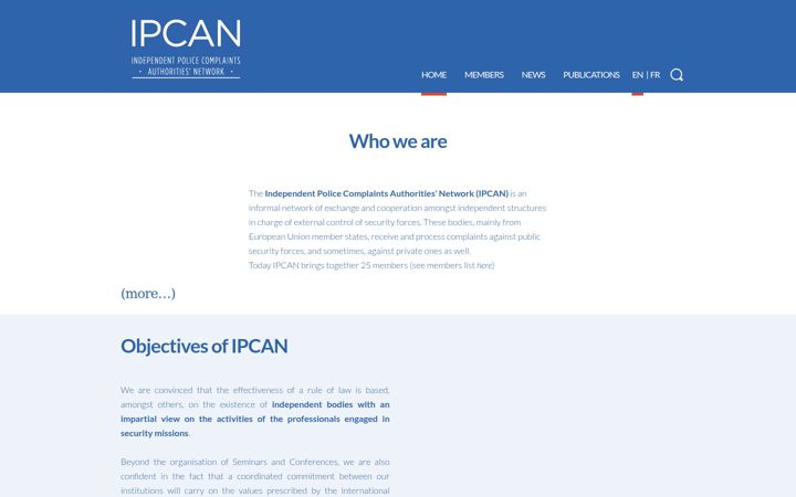 Screenshot of ipcan.org
