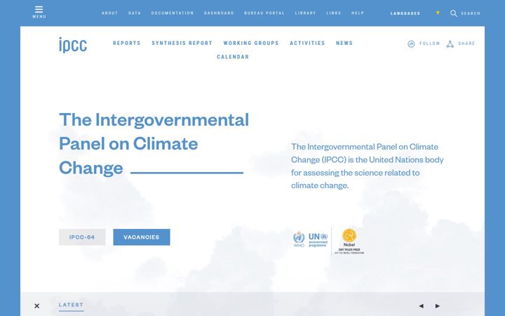 Képernyőkép: ipcc.ch