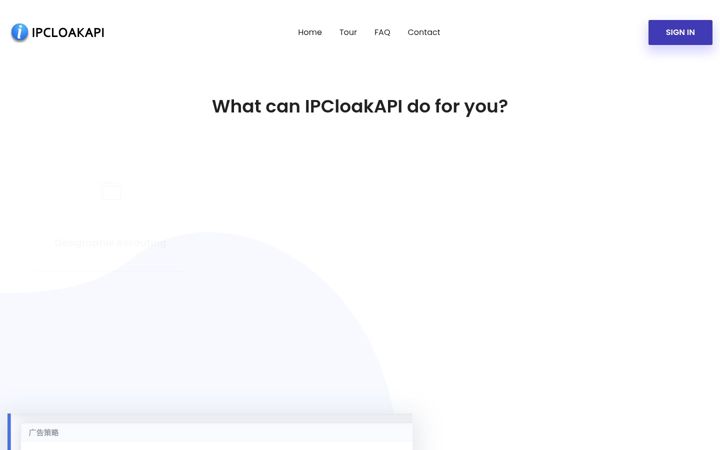 Screenshot of ipcloakapi.com