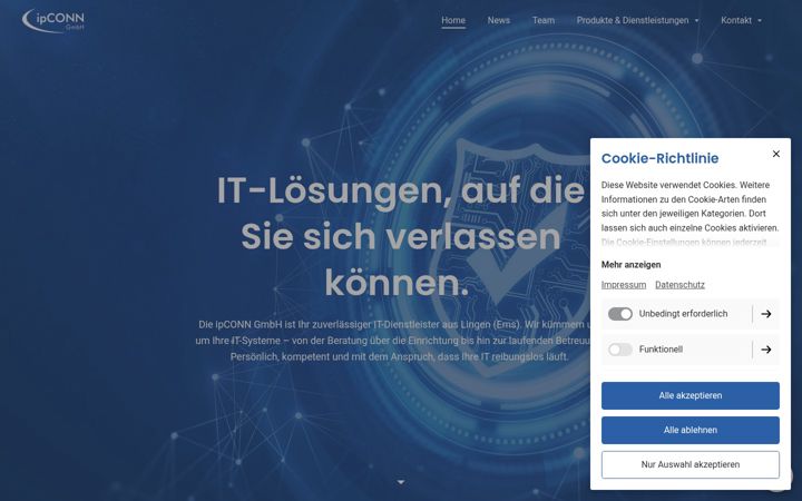 Screenshot of ipconn.de