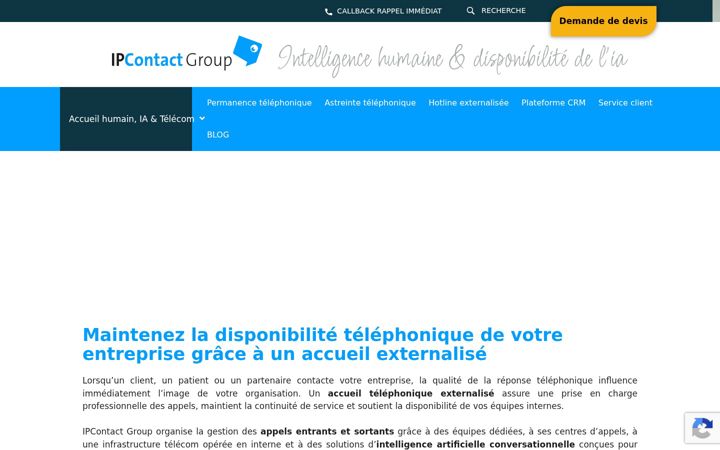 Screenshot of ipcontactgroup.com