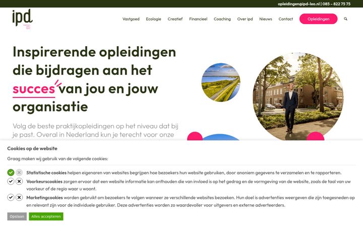 Screenshot of ipd-opleidingen.nl
