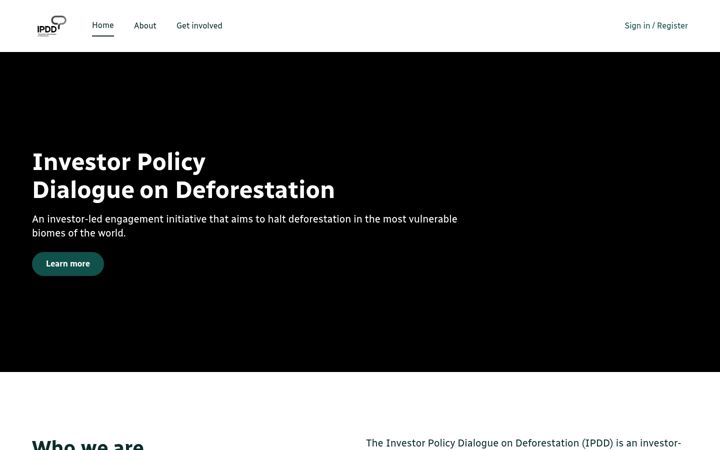 Screenshot of ipddinitiative.com