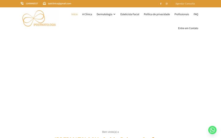 Screenshot of ipdermatologia.com.br