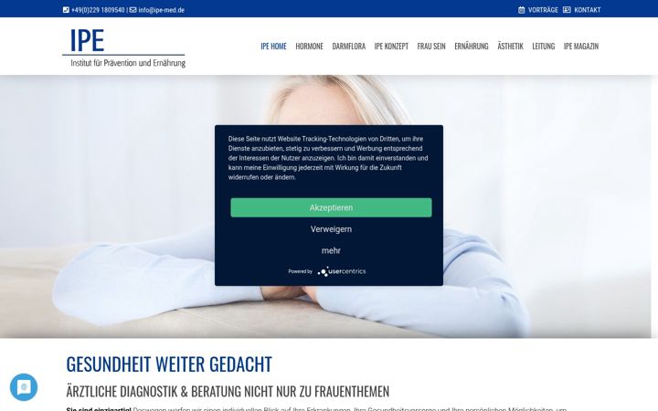 Screenshot of ipe-med.de