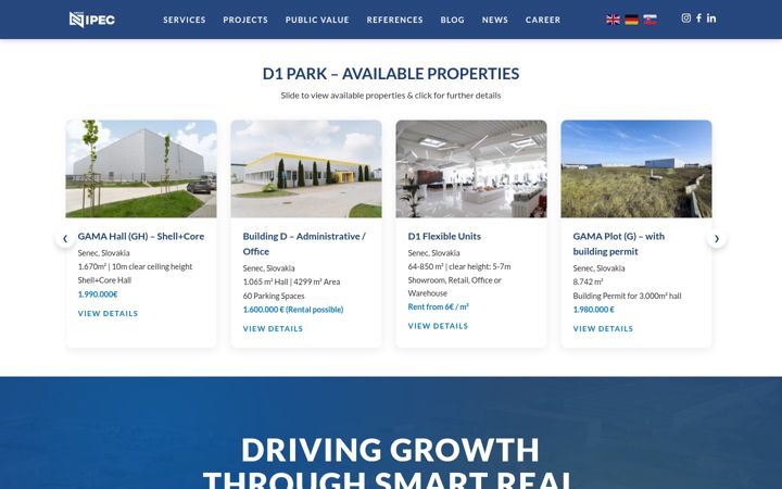 Screenshot of ipec-group.com