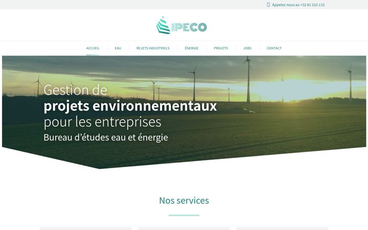 Screenshot of ipeco.be