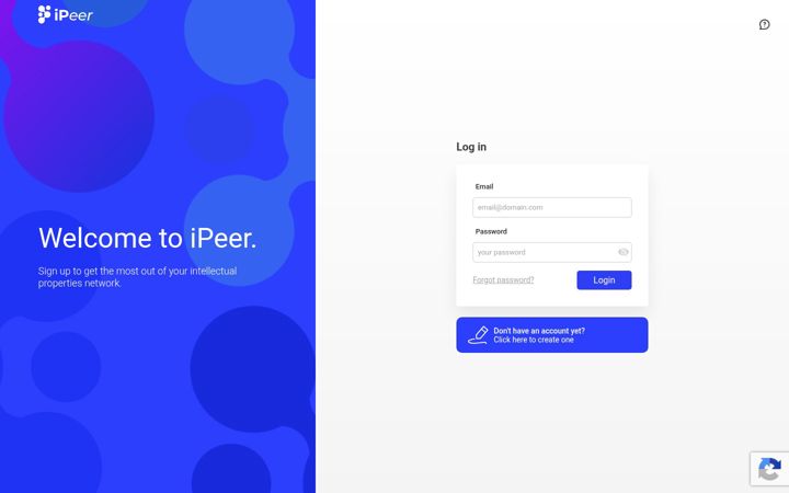 Screenshot di ipeer.ai
