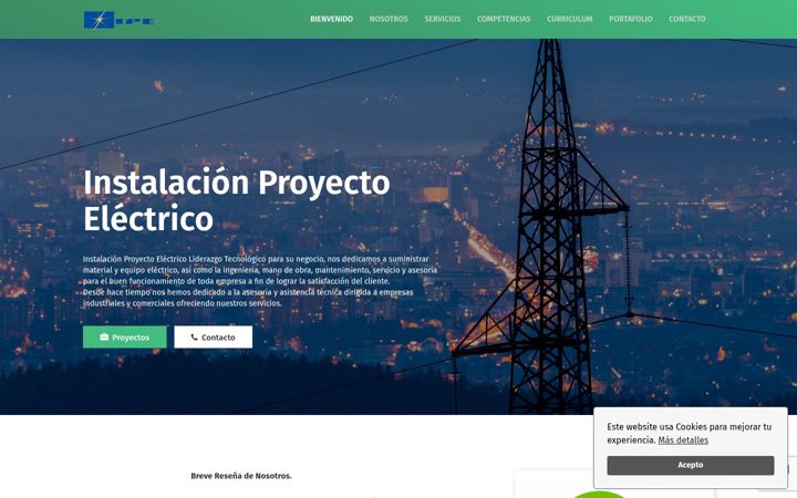 Screenshot of ipelectrico.com.mx