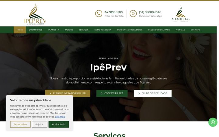 Screenshot of ipeprev.com.br