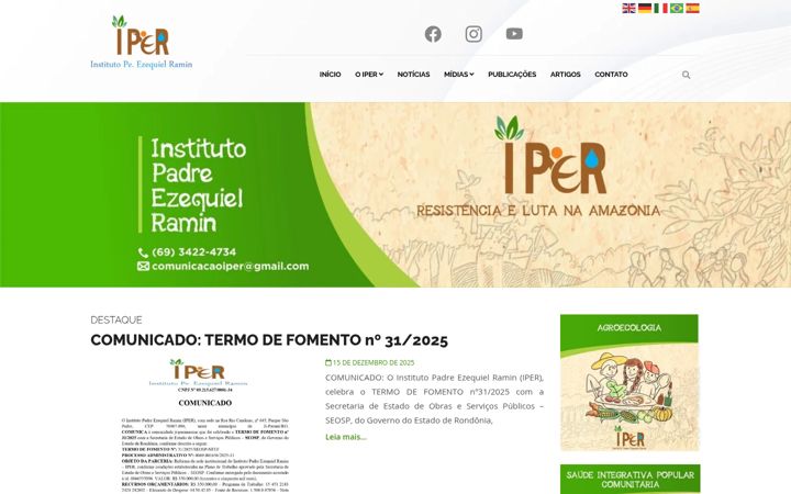 Screenshot of iper-amazonia.com.br