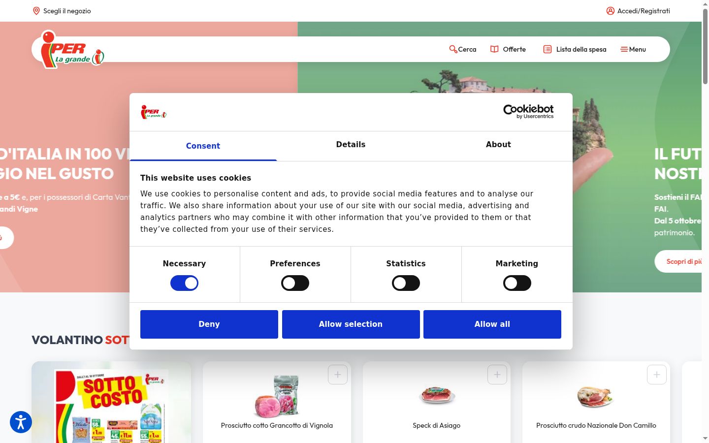 Screenshot tal-banner tal-kunsens muri qabel kwalunkwe interazzjoni