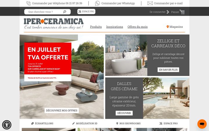 Screenshot of iperceramica.fr