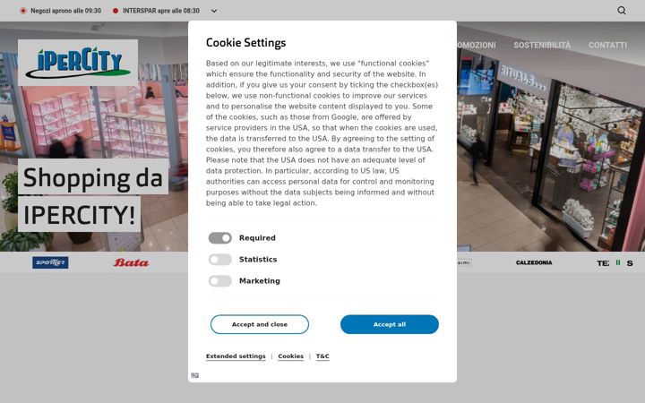 Screenshot of ipercity.it