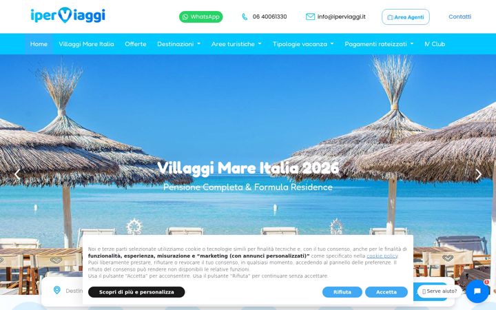Screenshot of iperviaggi.it