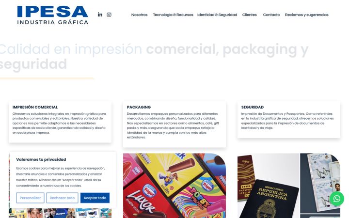 Screenshot of ipesa.net