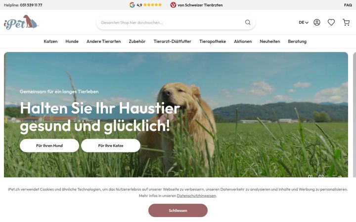 Screenshot of ipet.ch