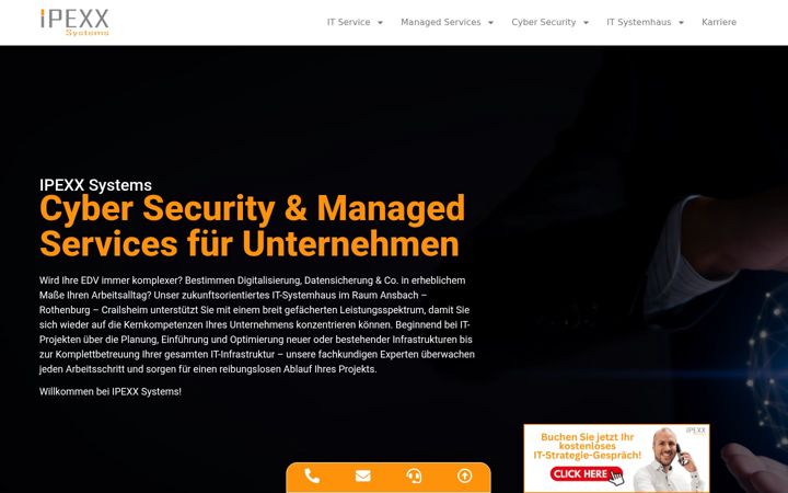 Screenshot of ipexx-systems.de