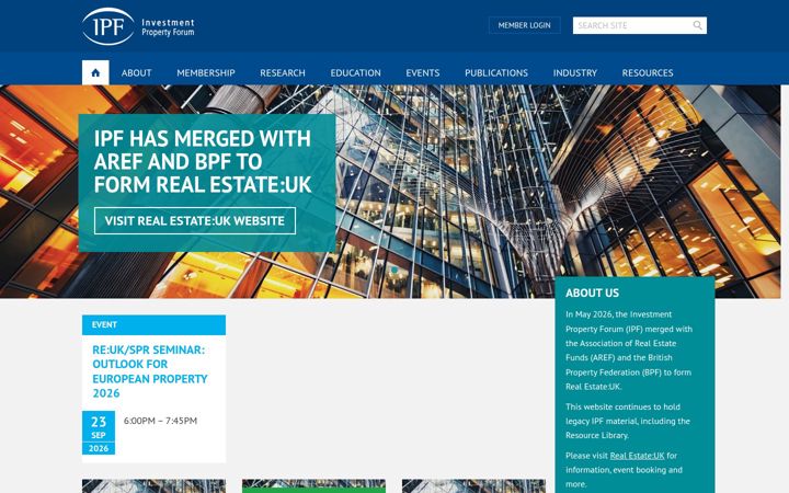 Screenshot of ipf.org.uk
