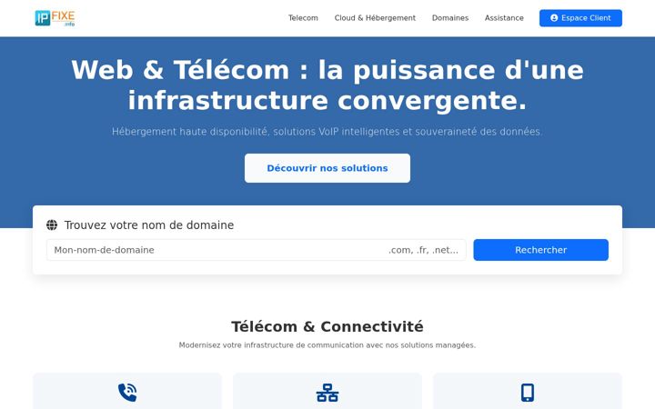Screenshot of ipfixe.info