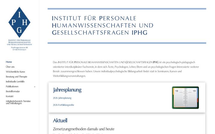 Screenshot of iphg.ch