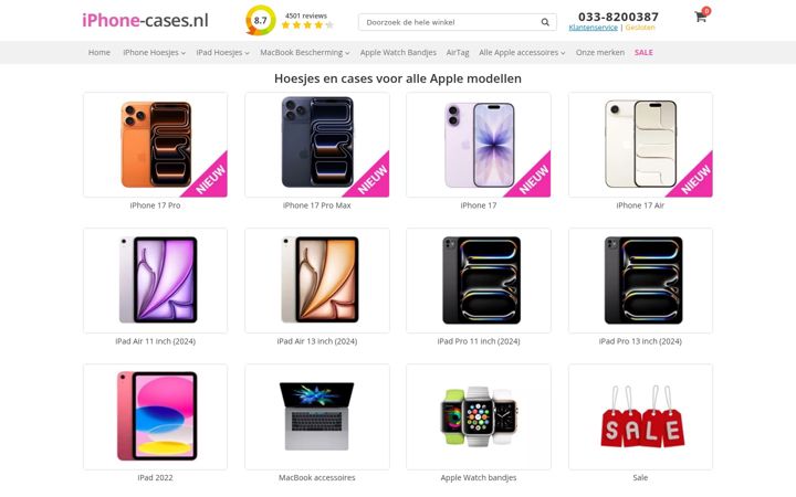 Screenshot of iphone-cases.nl