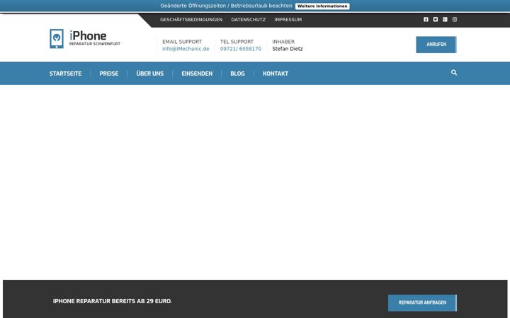 Screenshot of iphone-reparatur-schweinfurt.de