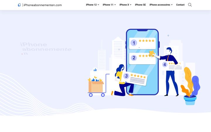 Screenshot of iphoneabonnementen.com
