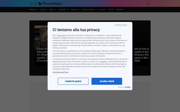 Screenshot of iphoneitalia.com