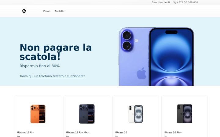 Screenshot of iphonericondizionati.com