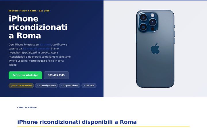 Screenshot of iphonericondizionatiroma.it
