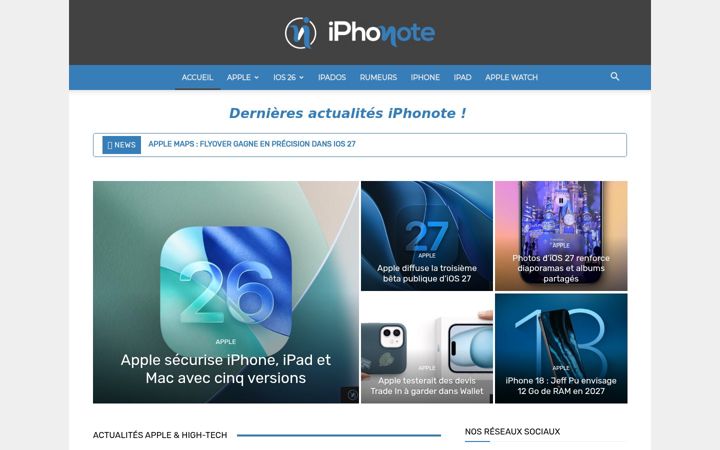 Screenshot of iphonote.com
