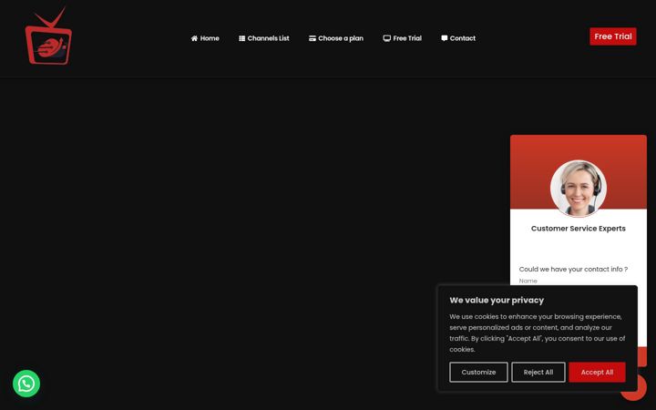 Screenshot of iphostv.com