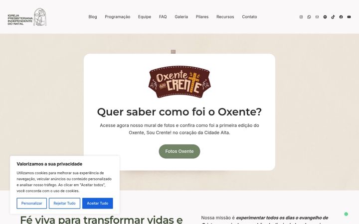 Screenshot of ipidonatal.com.br