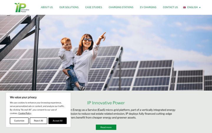 Screenshot of ipinnovativepower.com