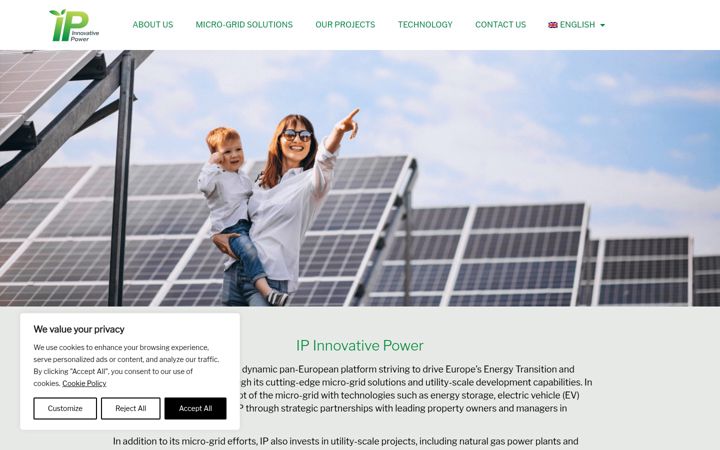 Screenshot of ipinnovativepower.gr