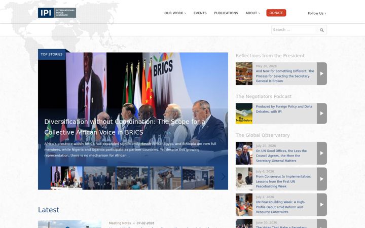 Screenshot of ipinst.org