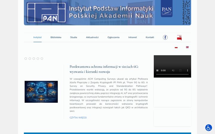 Screenshot of ipipan.waw.pl