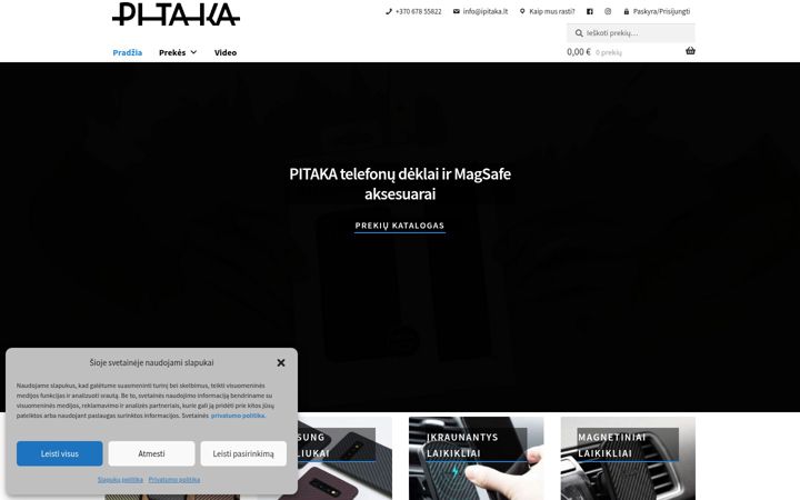 Screenshot di ipitaka.lt